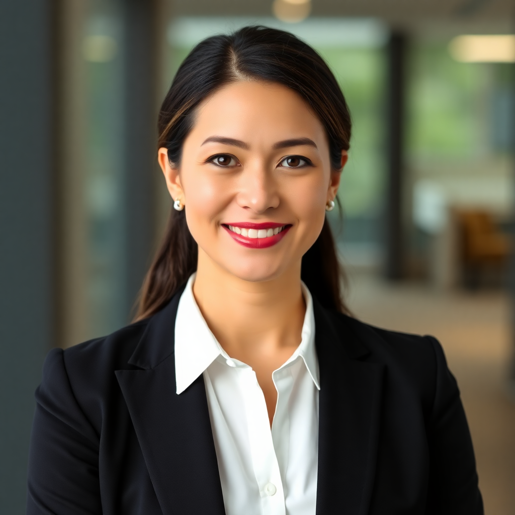Image Prompt: professional headshot of a businesswoman