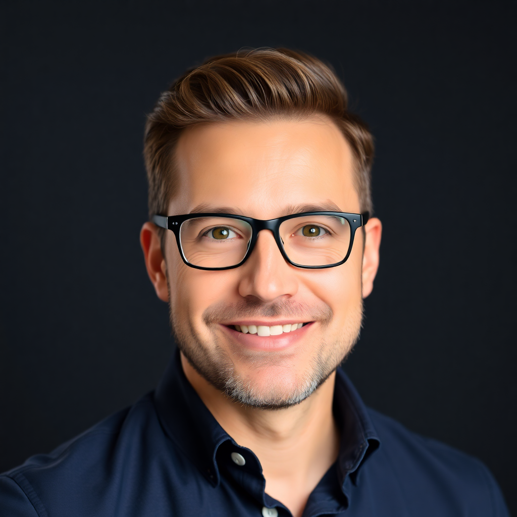 Image Prompt: professional headshot of a tech entrepreneur